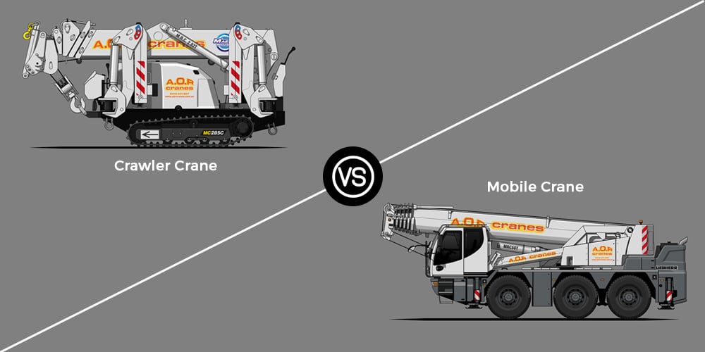 Crawler Cranes vs. Mobile Cranes