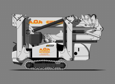 Maeda MK3053C Electric Knuckle Boom Crane